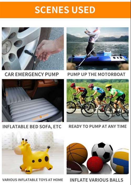 Wireless Smart Tire Pressure Pump 2000mAh 12.4V 150PSI 15-Cylinder Air Pump Fast Pumping for Car Bike Motorcycle Ball