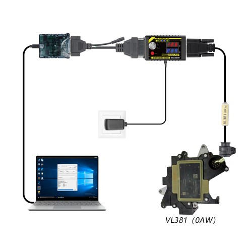 VAG VL381 (0AW) Gearbox Test Cable Works with Godiag GT107+