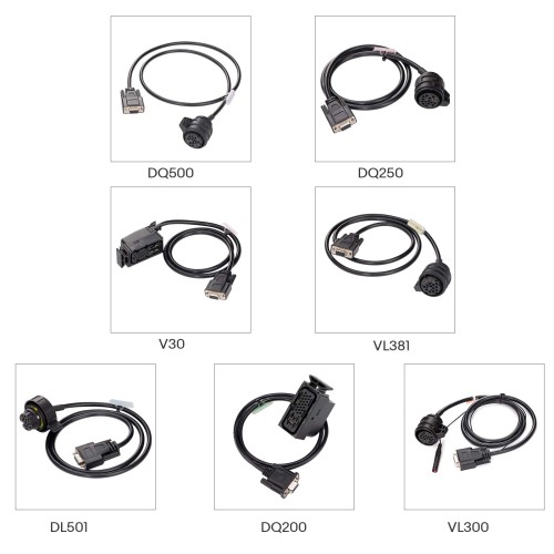 7-in-1 Gearbox Cable Set for V30/ DQ200/ DL501/ VL300/ VL381/ DQ500/ DQ250 works with GODIAG GT107+