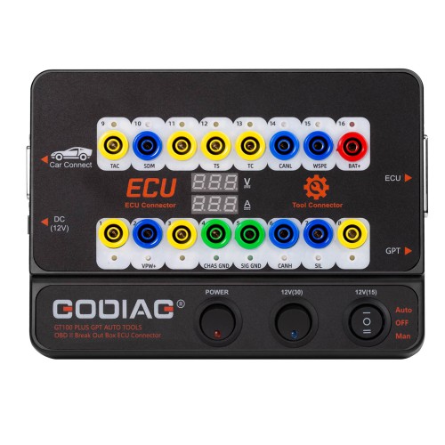 GODIAG GT100 PLUS GPT ENET DOIP 24V-12V AUTO TOOLS OBD II Break Out Box ECU Connector