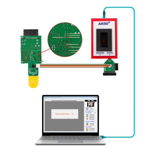 GODIAG BMW EWS-4.3 & 4.4 9S12(2L86D) for XPROG-M or AK90 or R270 Programmer